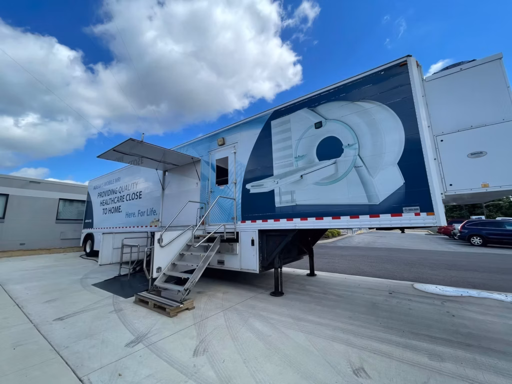 Captive Radiology outside MRI mobile